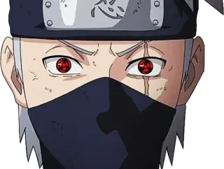 😳 Kakashi Naruto Anime, Manga, Kakashi Hatake, Sharingan, Ninja whatsapp sticker