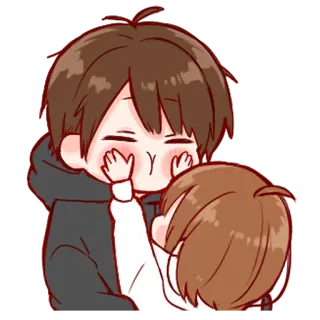 🐾 sayang, lucu, kartun, peluk, cinta, keluarga whatsapp sticker