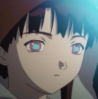 😐 Lain Iwakura Serial Experiments Lain Anime, Cyberpunk, Lain Iwakura, Serial Experiments Lain whatsapp sticker