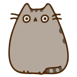 😐 Pusheen Katze, Pusheen, niedlich, Cartoon telegram sticker