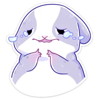 😭 fofo, animal, chorando, triste, hamster, adesivo, kawaii whatsapp sticker