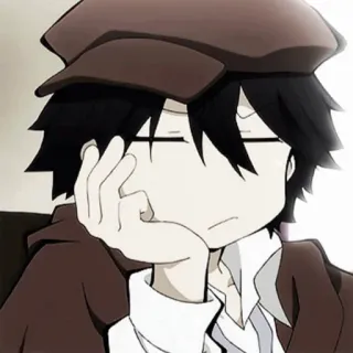 😒 Ranpo Edogawa Bungou Stray Dogs Anime, Ranpo Edogawa, Bungou Stray Dogs, Detective, Sombrero telegram sticker
