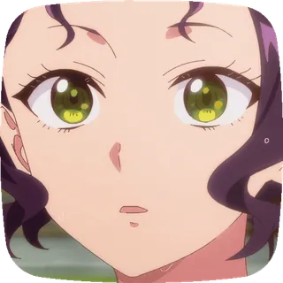 😁 アニメ, キャラクター, 漫画, 女性, 目 telegram sticker