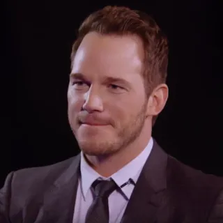 🐁 Chris Pratt aktor, selebriti, potret, pria, setelan telegram sticker