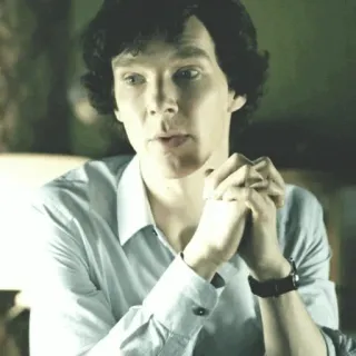 🔎 Sherlock Holmes Sherlock sherlock, benedict cumberbatch, détective, série tv, bbc, mystère whatsapp sticker