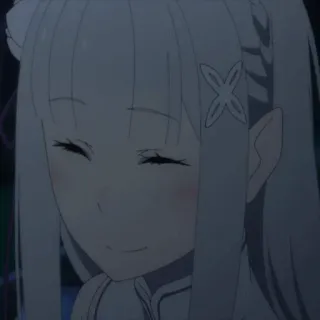 🤍 Emilia Re:Zero Anime, Ragazza, Carina, Emilia, Re:Zero telegram sticker