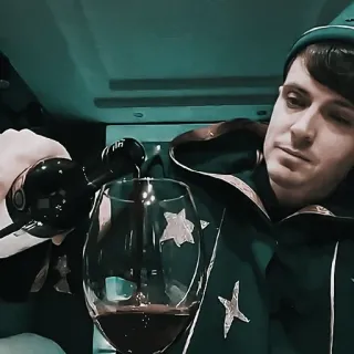 🍷 ワイン, 飲酒, 男性, 人, ボトル, グラス telegram sticker