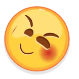 ☺️ Эмодзи, улыбающееся лицо, счастливый, краснеть, спокойный, лицо whatsapp sticker
