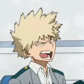 🌾 Bakugo Katsuki My Hero Academia Anime, Nhân vật, Học viện anh hùng, Manga, Fanart whatsapp sticker