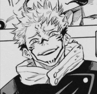 🕷 Yuji Itadori Jujutsu Kaisen Anime, Manga, Shonen, Stregoneria, Sorrisetto telegram sticker
