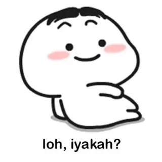 🌟 loh, iyakah? fofo, desenho animado, meme, pergunta, malaio whatsapp sticker