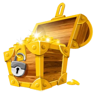 💰 harta karun, emas, peti harta karun, bajak laut, jarah, peti, kekayaan, kemewahan telegram sticker