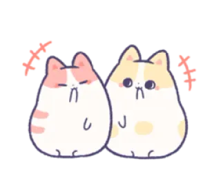 😂 可爱, 猫, 贴纸, 迷人, 搞笑, 卡哇伊 whatsapp sticker