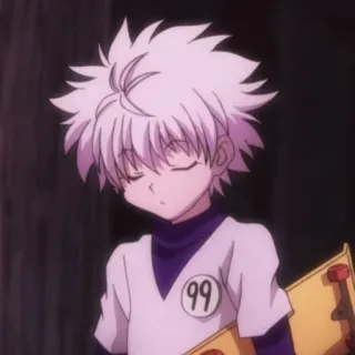 ⚡️ Killua Zoldyck Hunter x Hunter 99 Аниме, Киллуа, Hunter x Hunter, Персонаж, Стикер, Манга telegram sticker