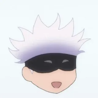 ☁️ Gojo Satoru Jujutsu Kaisen Anime, Chibi, Gojo Satoru, Jujutsu Kaisen telegram sticker