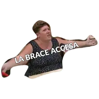 😁 LA BRACE ACCESA whatsapp sticker