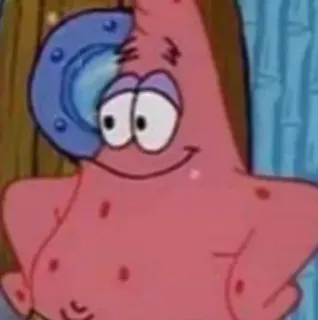 🤔 Patrick Star SpongeBob SquarePants cartoon, spongebob, patrick, nickelodeon whatsapp sticker