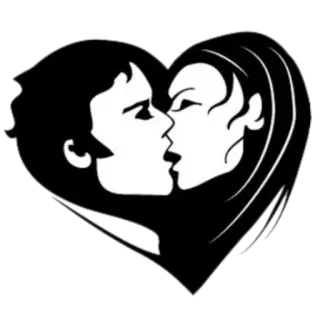 😘 bacio, amore, romantico, coppia, cuore, affetto, relazione whatsapp sticker