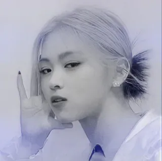 📘 portrait, femme, fille, geste, pose whatsapp sticker