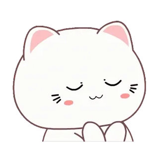 👏 고양이, 귀여운, 동물, 스티커, 카와이, 새끼 고양이, 만화 telegram sticker