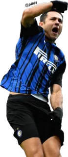 🎊 サッカー選手, 祝福, スポーツ, インテル, フットボール選手 telegram sticker