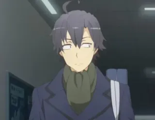 😎 Hikigaya Hachiman My Teen Romantic Comedy SNAFU Anime, Teenager, Romantisch, Komödie, SNAFU, Hikigaya Hachiman whatsapp sticker