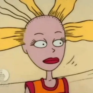⚡️ Angelica Pickles Rugrats desenho animado, personagem, programa de TV, loira, Angélica Pickles, Rugrats telegram sticker