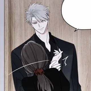 🕸 Anime, Homme, Femme, Couple, Romance, Art, Dessin animé whatsapp sticker