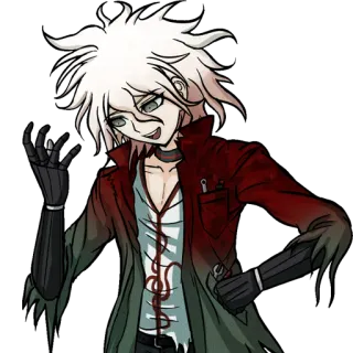 ✋ Nagito Komaeda Danganronpa anime, character, danganronpa telegram sticker