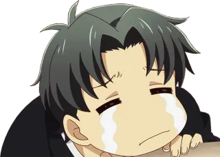😭 плач, аниме, грустный, эмоциональный, слезы telegram sticker