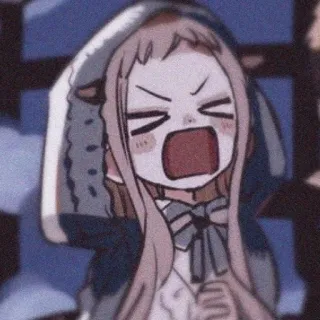 🥬 Yashiro Nene Toilet-bound Hanako-kun Animé, Manga, Mignon, Crier, En colère telegram sticker