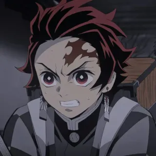 😡 Tanjiro Kamado Demon Slayer anime, demon slayer, tanjiro, tanjiro kamado, character, angry, manga whatsapp sticker