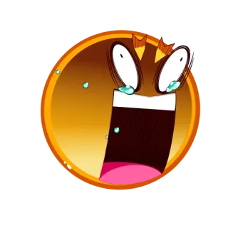 😭 Desenho animado, Emoji, Chorando, Triste, Emoção, Rosto, Expressão telegram sticker