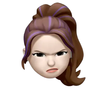 😡 en colère, emoji, mème telegram sticker