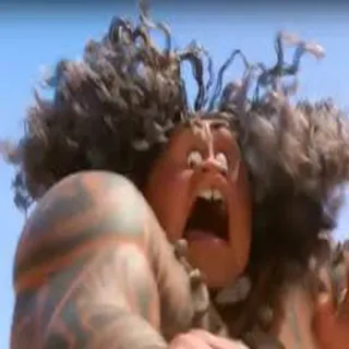 😱 Maui Moana dibujos animados, Disney, película, expresión facial telegram sticker