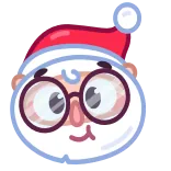 🎅 Santa Claus santa, christmas, holiday, cartoon, festive whatsapp sticker
