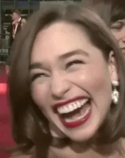 😂 cara, expresión, sonrisa, mujer, riendo whatsapp sticker