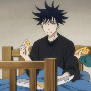 ♣️ Anime, Essen, Pizza, Bett, Innenbereich telegram sticker