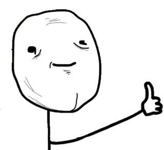 👍 Meme, Daumen hoch, Like, Zustimmung, Internet, Ausdruck telegram sticker