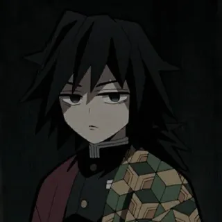 ⚠ Giyu Tomioka Demon Slayer Anime, Manga, Demon Slayer, Giyu Tomioka, Personaggio whatsapp sticker