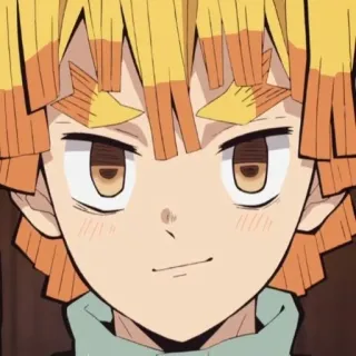 🍃 Zenitsu Agatsuma Demon Slayer anime, demon slayer, zenitsu, character telegram sticker
