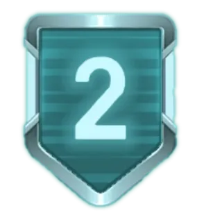 2⃣ 2 номер 2, значок, номер, второй telegram sticker