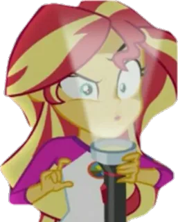 👻 Sunset Shimmer My Little Pony: Equestria Girls Sunset Shimmer, My Little Pony, Equestria Girls, Kartun, Senter telegram sticker