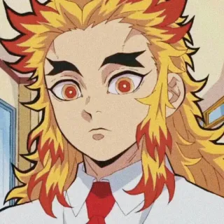 🔥 Kyojuro Rengoku Demon Slayer アニメ, 鬼滅の刃, 煉獄, キャラクター, 漫画, 煉獄杏寿郎 telegram sticker