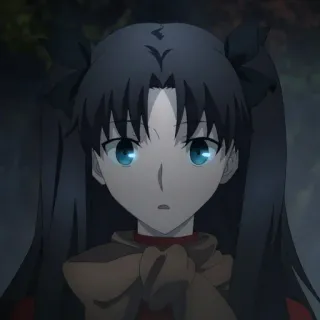 😯 Rin Tohsaka Fate/stay night Anime, Cartone animato, Femmina, Maga, Tsundere telegram sticker