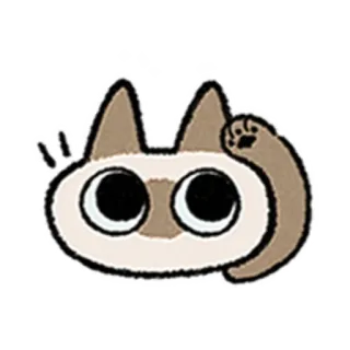 😺 gato, animal, fofo, adesivo, desenho animado telegram sticker