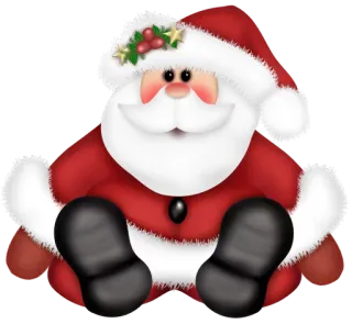 🎅 Santa Claus ซานตาคลอส, คริสต์มาส, วันหยุด, ฤดูหนาว, รื่นเริง, ตามฤดูกาล, การ์ตูน whatsapp sticker