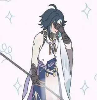 🪀 Xiao Genshin Impact Anime, Juego, Genshin Impact, Xiao, Dibujo animado telegram sticker