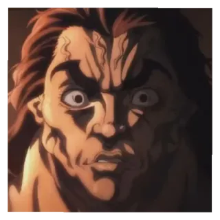 😳 Yujiro Hanma Baki the Grappler Anime, Lottatore, Arti marziali, Muscoli, Yujiro Hanma telegram sticker