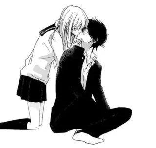♥️ Anime, Manga, Beso, Romance, Pareja, Amor telegram sticker
